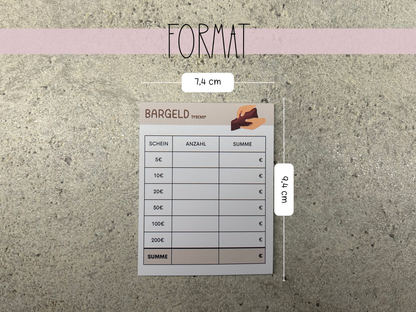 Bargeld Tracker Block