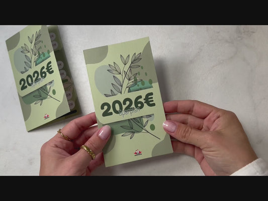 2026€ Sparplan Klappkarte