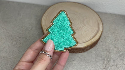 Glitzer Patches Tannenbaum