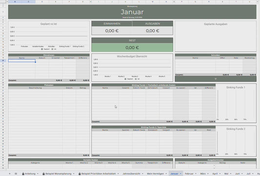 Digitaler Budgetplaner