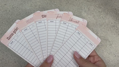 A7 Tracker / Budget Sheets Ästhetik