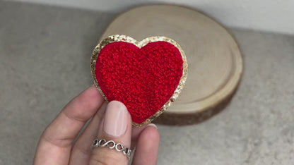 Glitzer Patches Herz