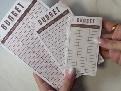 Budget Sheet Blöcke A5, A6 A7