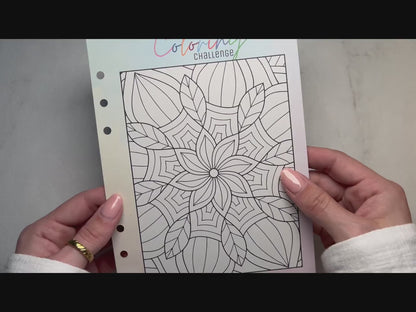 A5 Coloring Mandala