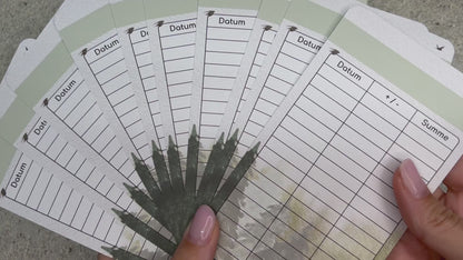 10x Budget Sheets Nature