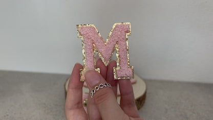 Glitzer Patches Rosa