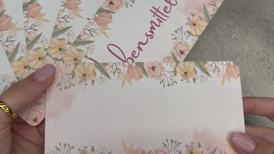 A6 Deckblätter Flower