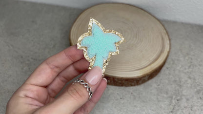 Glitzer Patches Palme