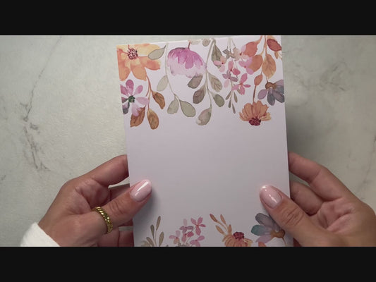 A5 Deckblätter Flower