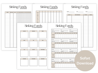 XXL Sinking Funds Tracker Set A4, A5 & A6 - Budgethelden