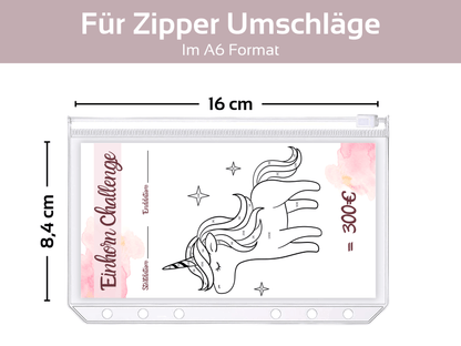Einhorn Ausmalchallenges - Budgethelden