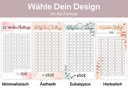 52 Wochen Challenge - Budgethelden