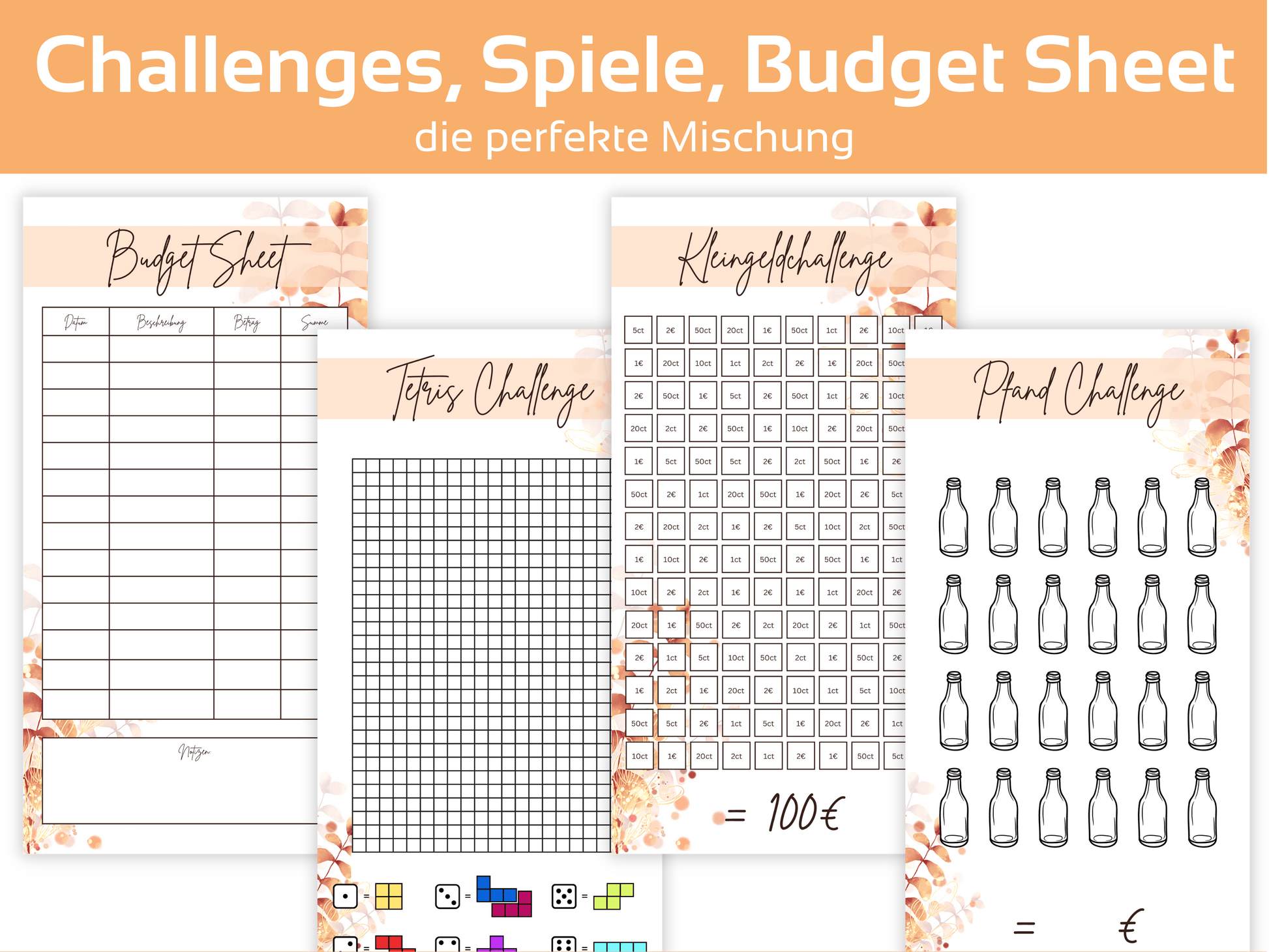 Ultimate Bundle Challenges und Deckblätter Herbstlich - Budgethelden