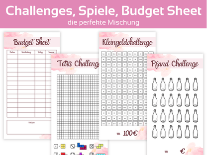 Ultimate Bundle Challenges und Deckblätter Minimalistisch - Budgethelden