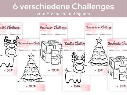 Weihnachten Ausmalchallenges - Budgethelden