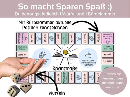Sparstraße Sparspiel - Budgethelden