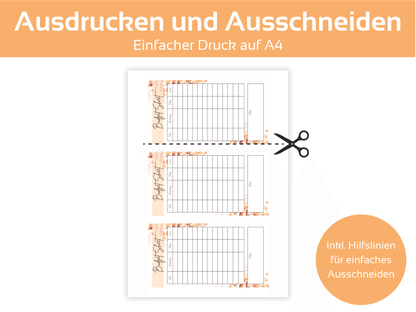 Budget Sheet Vorlage Herbstlich - Budgethelden