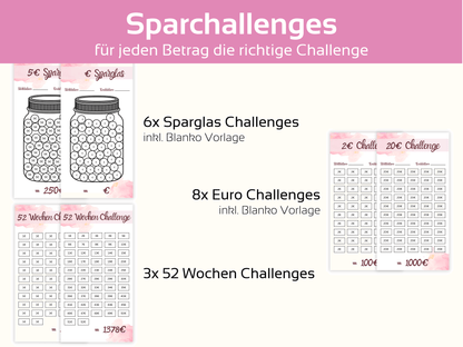 Ultimate Bundle Challenges und Deckblätter Minimalistisch - Budgethelden
