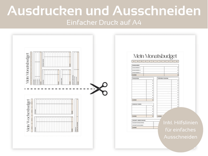 Monatlicher Budget Planer A4, A5 & A6 - Budgethelden