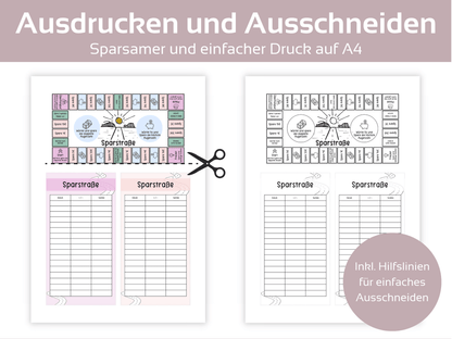 Sparstraße Sparspiel - Budgethelden