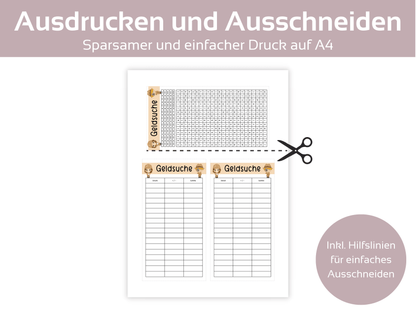Geldsuche Sparspiel - Budgethelden