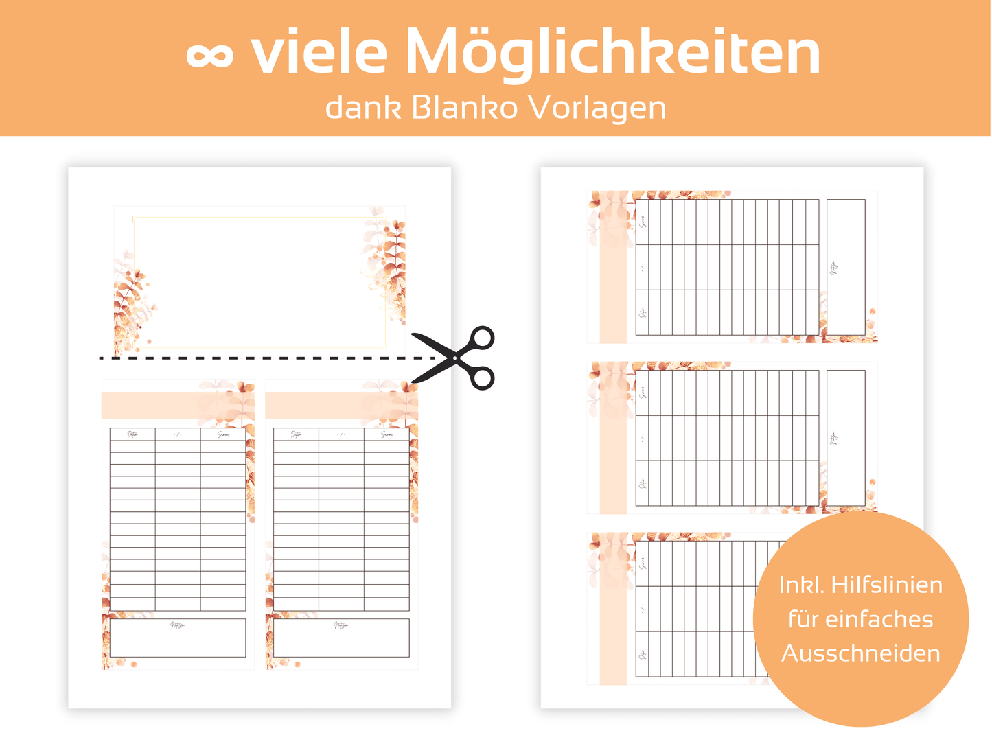 101 Deckblätter Vorlage Herbstlich - Budgethelden